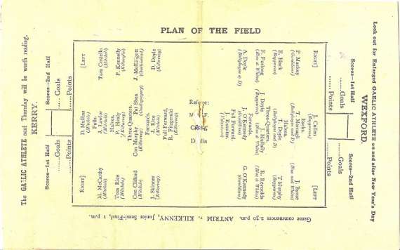 1913 All Ireland Final Programme (Part 4)