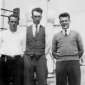 1932 - Bob Stack, Jack Walsh and Con Brosnan on a football trip to the USA