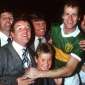 Jack O'Shea with jubilant Kerry fans after the 1986 All Ireland Final vs Tyrone