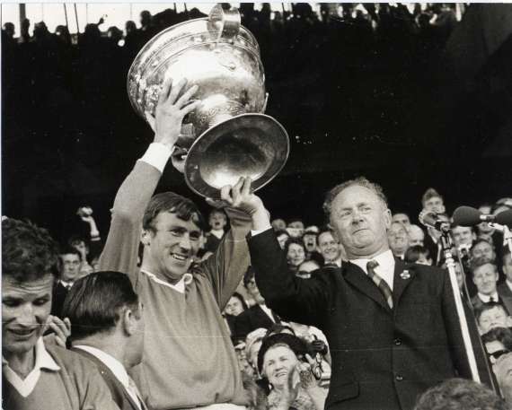 Donie O'Sullivan after winning the 1970 All Ireland Fina;