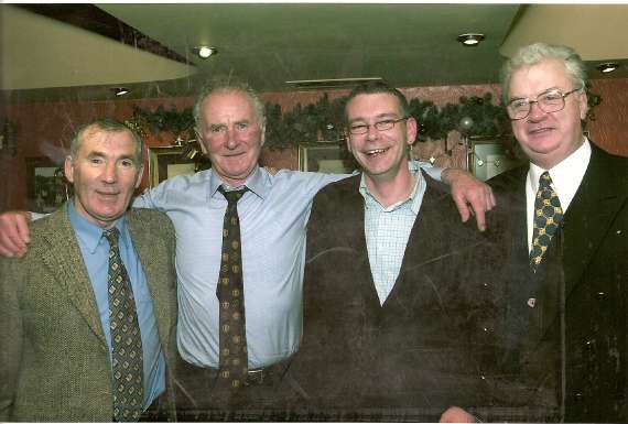 Weeshie Fogarty, Harry Gregg, Paul Sheehan and Seamus O Mahoney in 1966