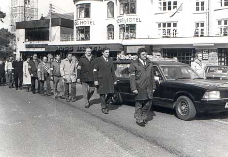 Guard of honour for Jack O' Shea of Mucross Killarney in 1969